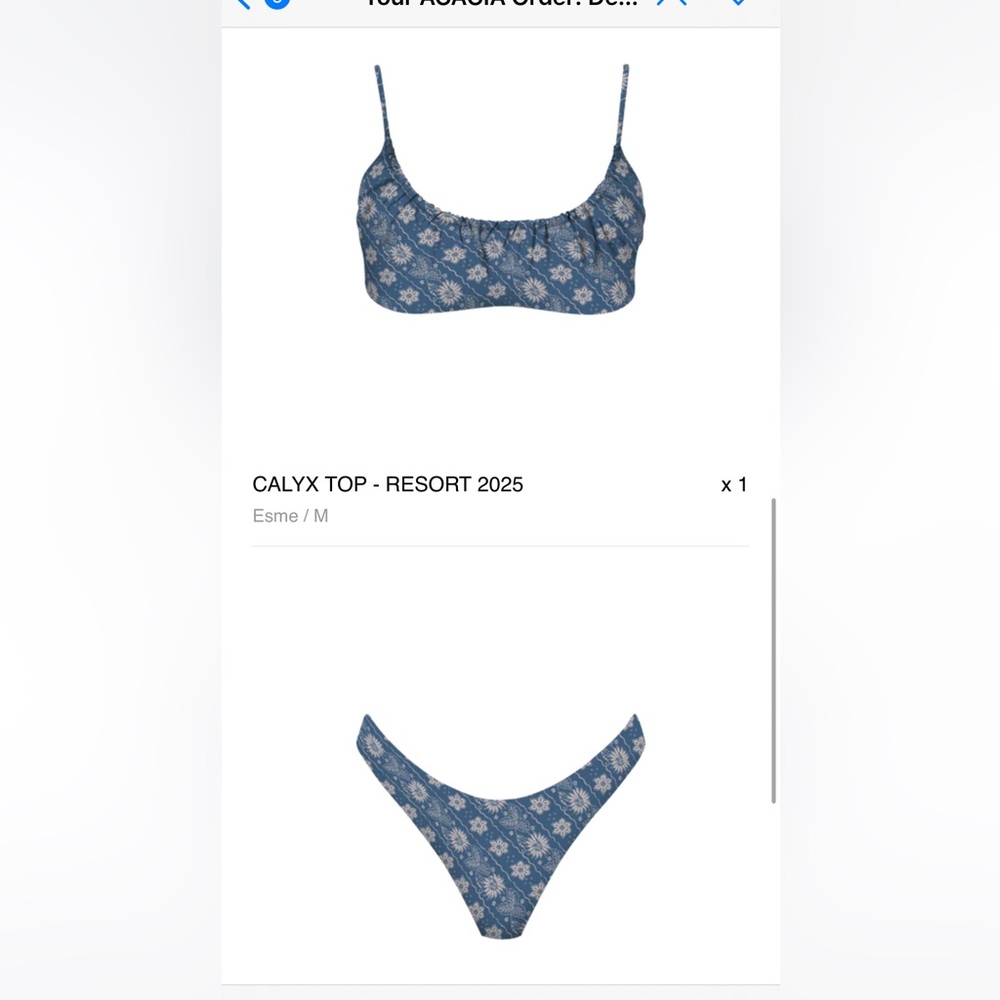Acacia Swimwear Calyx top and ZUMA bottom